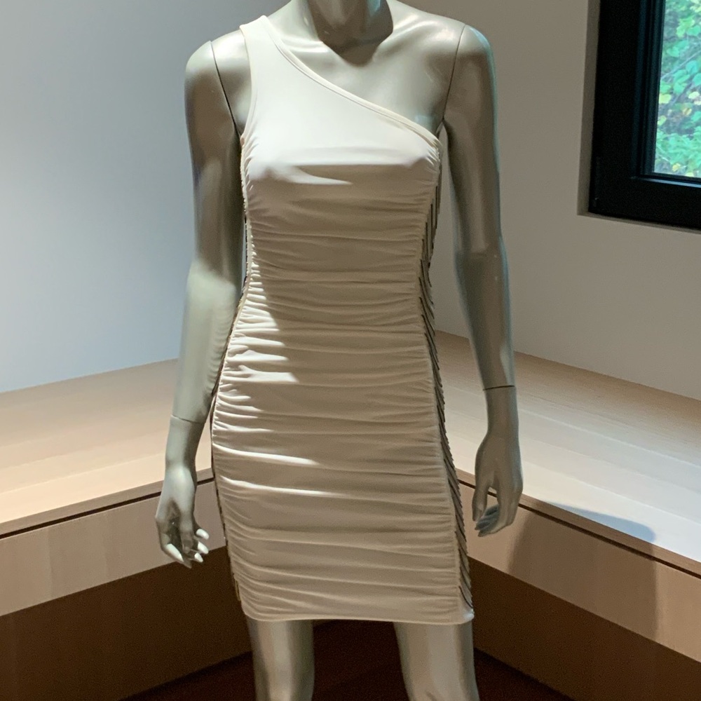 Moda International One-Shoulder White Dress